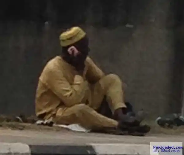 Photos: See What Beggar Was Caught Doing In Lagos 